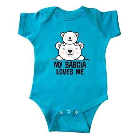 

Inktastic My Babcia Loves Me Bear Baby Boy Gift Baby Boy or Baby Girl Bodysuit