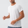thumbnail image 5 of USNSM Men's Quick Dry Lightweight Breathable Athletic Performance Workout Gym Running Short Sleeve Crewneck T-Shirt White XL, 5 of 8