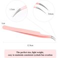 thumbnail image 3 of Pinces à Cils pour Extensions de Cils Professionnelles Pinces à Cils en Fibre Pinces de Précision pour Extensions de Cils Volume Individuel Pinces de Précision, 3 of 7
