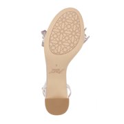 Jewel Badgley Mischka Desirie Ruffle Block Heel Sandal