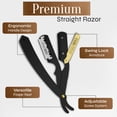 thumbnail image 6 of 100 BLADES + Facón Professional Premium Straight Edge Barber Razor - Salon Quality Cut Throat Shavette, 6 of 9