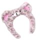 thumbnail image 1 of Leopard Print Bear Ear Headbands Comfortable Furry Plush Hairband For Women Children Birthday Party Gathering Dressingup Yellow, 1 of 4