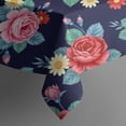 thumbnail image 5 of Pioneer Flower Floral Print Pattern Square Tablecloth, Waterproof Wipeable Spillproof Washable Table Cover for Home Kitchen Party Decor, 42"x42", 5 of 6