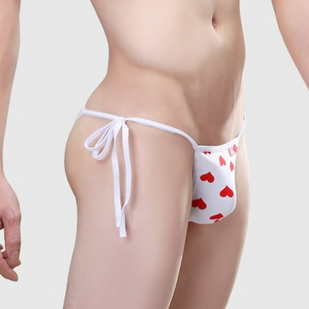

Men Cotton Briefs Ultra Thin U Convex Pouch Sexy Bikini Low Waist Underwear
