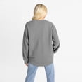 thumbnail image 2 of Women's Gameday Couture Gray Wisconsin Badgers Oversized Training Day Corded Sweatshirt, 2 of 6