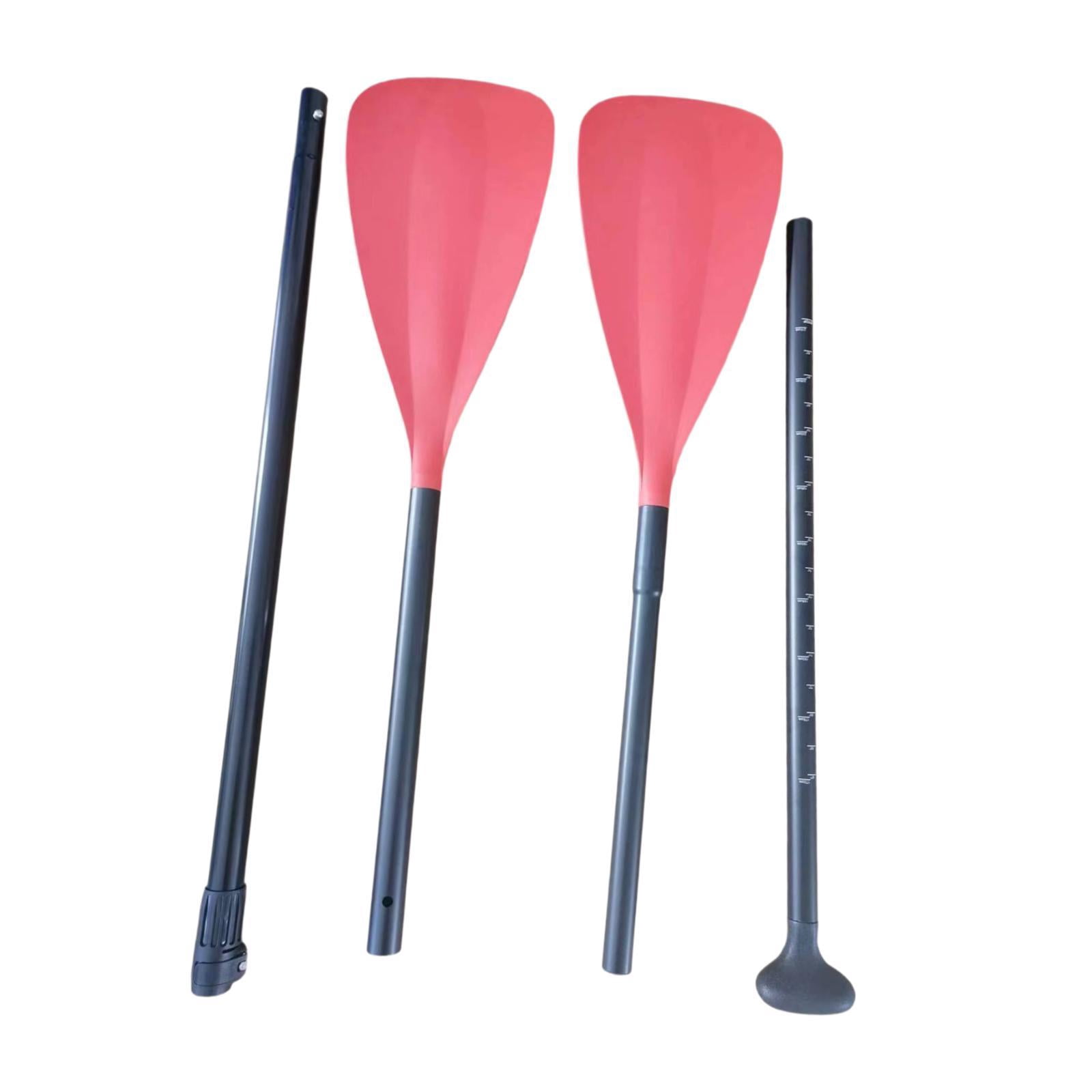 funtasica , Boat Paddle, Double-ended with Aluminum Alloy Shaft, Board Paddle, Lightweight, Detachable Red