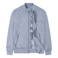 thumbnail image 1 of JHLZHS Jacket Men Mens Jackets Lightweight Slim Fit Windbreaker Softshell Wind Fringe Jacket 483, 1 of 9