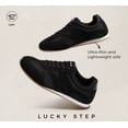 thumbnail image 5 of LUCKY STEP Retro Fashion Sneakers Thin Sole Lightweight Casual Shoes,Black,Womens, 5 of 10