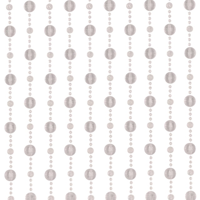 Rideau de Perles Transparent; Assemblage Requis; Inclut : 212 Rails en Plastique, 10 Brins de Rideau Perlés, 8 Vis Lot de 1