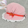thumbnail image 3 of Baby Girls Children Breathable Lacy Bonnet Vintage Sun Hat Summer Cotton Cap Fancy Hats for Infants, 3 of 7