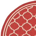 thumbnail image 2 of Safavieh Courtyard Red Indoor Outdoor Rug - Round 7'10", 2 of 5