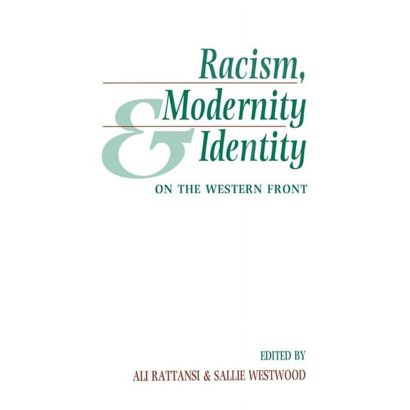 Racism, Modernity and Identity: On the Western Front (Paperback)
