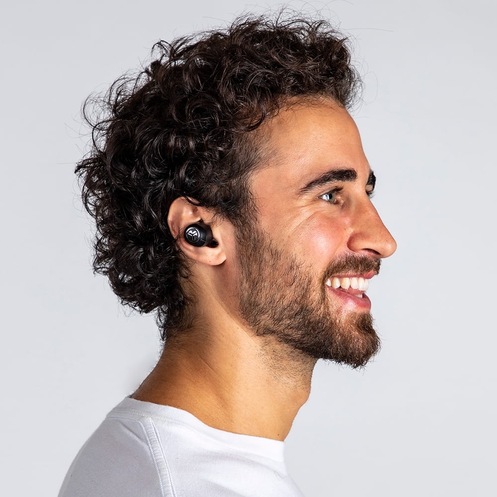 JLab Audio JBuds Air ANC True Wireless Bluetooth Earbuds | Black | Active Noise Canceling | Low Latency Movie Mode | Dual Connect | IP55 Sweat Resistance | Custom 3 EQ Sound Settings