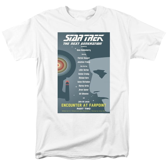 Star Trek Tng Season 1 Episode 2 Adult 18/1 T-Shirt White