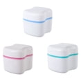 thumbnail image 1 of HLONK 3pcs Denture Box Case Denture Bath Box Case Dental False Teeth Storage Boxes, 1 of 7
