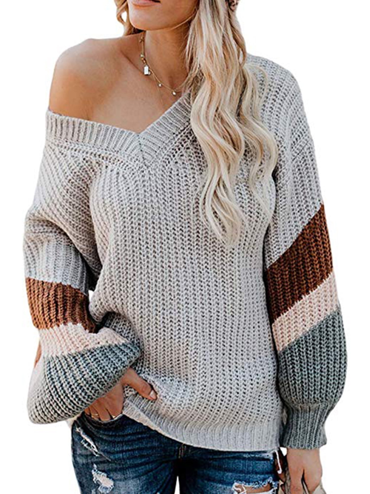 womens off the shoulder sweater