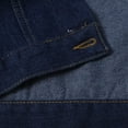 thumbnail image 6 of Jiyugala Coats for Women Basic Solid Color Button Down Denim Cotton Jacket With Pockets Crop Jacket, 6 of 8
