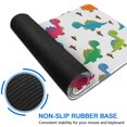 thumbnail image 6 of Long Mouse Pads for Desk,White Dinosaurs Colorful Cacti Pattern Desk Mats on Top Of Desks, Desk Mouse Pad Extra Large with 3mm Non-Slip Base and Stitched Edge for Gaming,Office,Work,Home 35.4"x15.7", 6 of 6