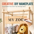 thumbnail image 6 of Doulami Wooden Stuffed Animal Storage, Holds Up to 40 Plush Toys, Vertical Corner Plush Toy Storage with Elastic Straps, Zoo Toy Organizer for Kids Nursery Bedroom Playroom, 6 of 13