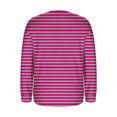 thumbnail image 4 of Xdegoge Long Sleeve Shirts for Women Oversized Striped Tunic Tops Fall Fashion Dressy Casual Blouses Stretchy Trendy Loose Fit Y2K Tshirts with Pocket Streetwear, 4 of 7
