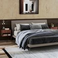 thumbnail image 2 of HOMCOM Floating Nightstand Set of 2 with Drawer and Shelf, Brown, 2 of 10