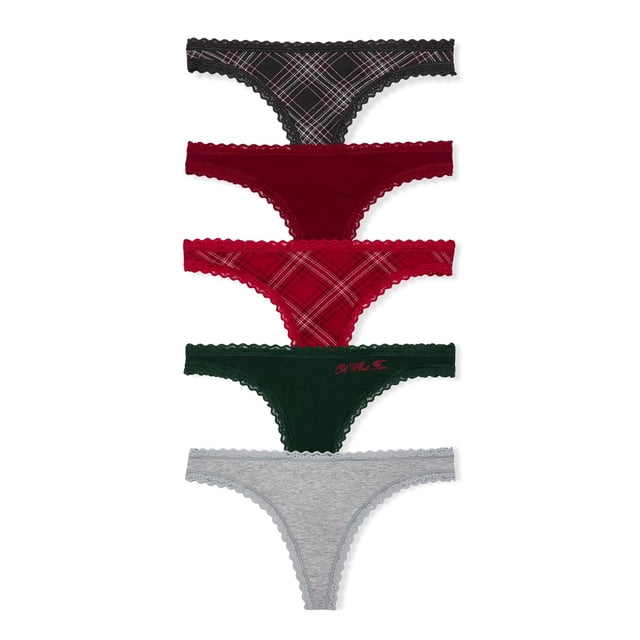 Pack de 5 tangas de algodón talla L