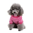 thumbnail image 4 of Dog Clothes Warm Puppy Outfit Pet Jacket Coat Winter Dog Clothes Soft Sweater Clothing For Small Dogs ChihuahuaRose RedL, 4 of 9