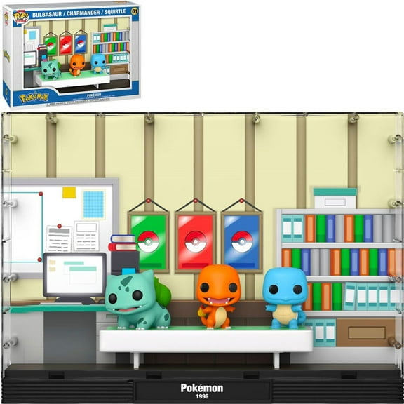 Funko Pop! Moments Deluxe Pokemon Kanto Starters Vinyl Figures