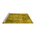 thumbnail image 2 of Ahgly Company Machine Washable Indoor Round Persian Yellow Traditional Area Rugs, 6' Round, 2 of 4