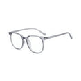 thumbnail image 2 of NIBOLOG Anti-blue Light Glasses Unisex Retro Small Frame Clear View Strong Hinge Reduce Eye Fatigue Eye Protection Clear Bluelight Glasses Spectacles Office Use Eyewear, 2 of 8