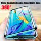 thumbnail image 2 of Funda de teléfono magnética de metal con protección total de 360 ° para Honor 90, funda de parachoques de vidrio de doble cara para Honor 70 50 20 Pro 9X 8X, 2 of 5