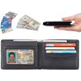 thumbnail image 4 of Genuine Leather RFID Blocking Wallets Mens Wallet Bifold Classic_Special Gift, 4 of 5