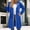 Blue, variant on VISALY Zip Up Hoodies Oversized Hoodies Long Sleeve Long Tunic Sweatshirts Oversized Fleece Casual Fall Jacket Coat with Pocket Tops Loose Fit Hoodie Basic Hoodies Cute Hoodies Blackish Green L