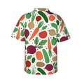 thumbnail image 3 of Daiia Vegetables Hawaiian Shirt for Men Gentle Cotton Regular Short Sleeve Casual-Medium, 3 of 9