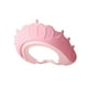thumbnail image 2 of Gorro ajustable para lavar el cabello del bebé, gorro de ducha, protector de orejas, reutilizable, impermeable rosado, 2 of 3