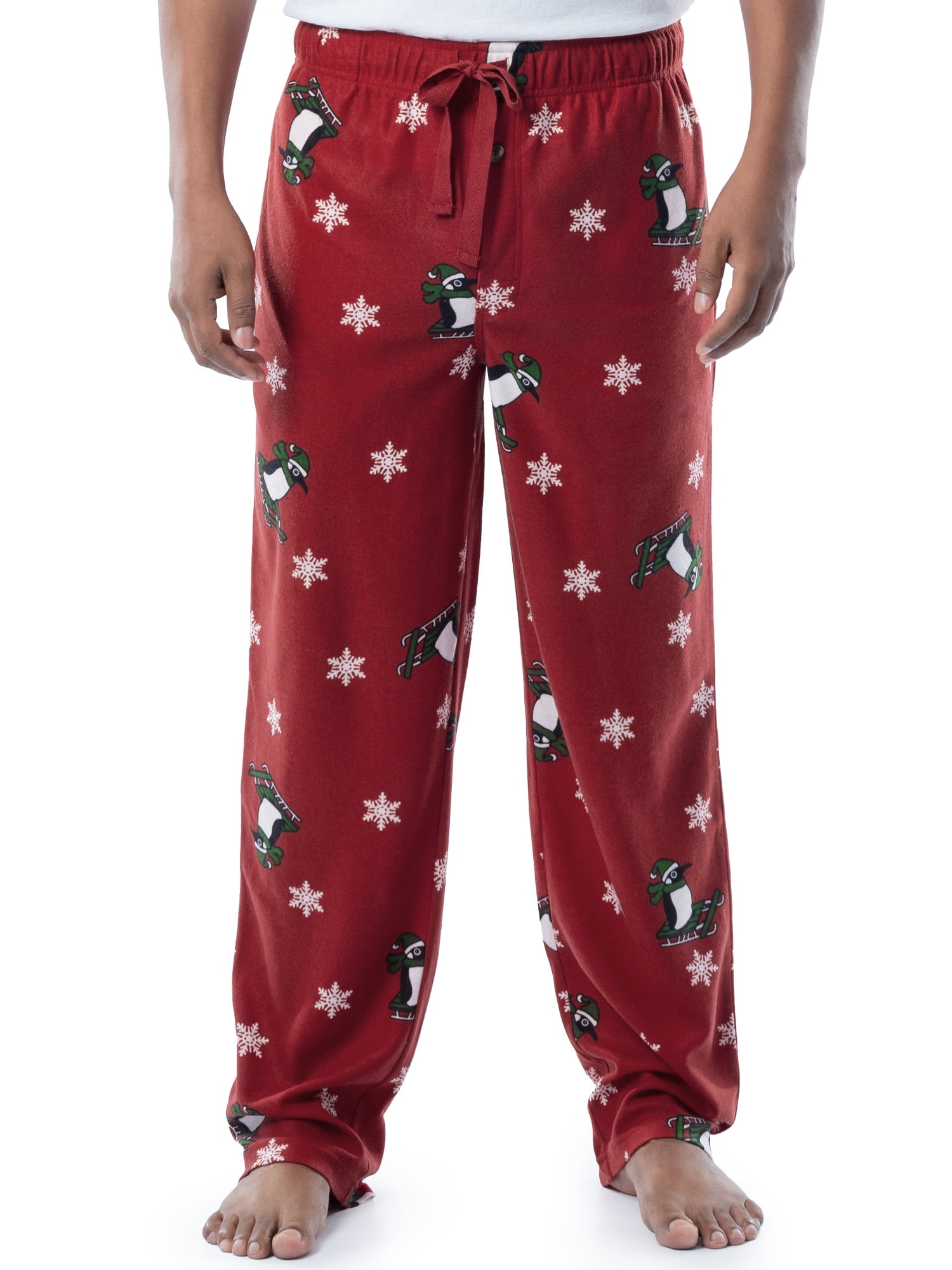 Fruit of the Loom Men's Matte Fleece Holiday Print Pajama Pants, Sizes S-5XL