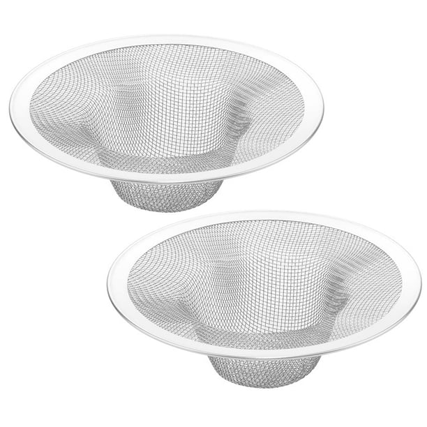 Filtro de drenaje Baño de baño de acero inoxidable Filón de malla de fregadero (11 cm) 2pcs