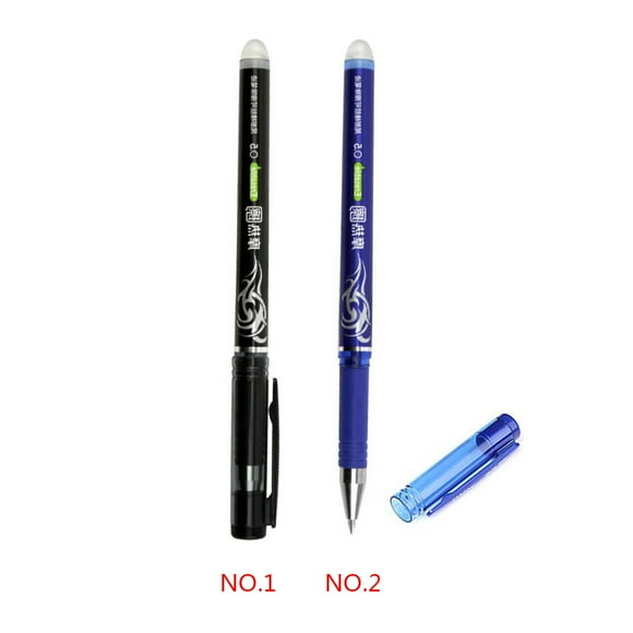12pcs 0.5mm Erasable Gel Ink Write Pens Erasable Gel Pens Smooth Handwriting Pens School Stationery Supplies Black Color