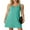 03 Blue Green, variant on Cueply Summer Dresses for Women Beach Sundresses Swimsuit Coverup Mini Dress with Pockets