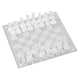 thumbnail image 1 of 25x25cm Glass Chess Set Elegant Design Durable Build Fully Functional 32 Frosted And Clear P, 1 of 4