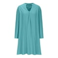 thumbnail image 4 of BSDJILFG Summer Casual Dresses for Women 2025 ,Long Sleeve Linen Maxi Dress,Button Up V-Neck Collar Beach Sundresses, 4 of 8