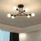 thumbnail image 3 of Bedroom Lamp Ceiling Lamp Study Room Dining Room Industrial Style Shop Simple Iron 6 Heads Lamp, 3 of 5