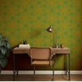 thumbnail image 3 of S4Sassy Self-Stick Decorative Boho Wallpaper, Dot Geometric Print Wall Paper, Textured Vinyl Waterproof Contact Paper, Yellow, 25"X 60" Removable Renter Friendly Walls Covering For Bedroom, Rooms, 3 of 9