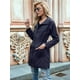 thumbnail image 4 of Chaqueta Impermeable Ligera para Mujer, con Capucha, Mangas Largas y Cremallera, para Actividades Al Aire Libre Azul Marino S, 4 of 9