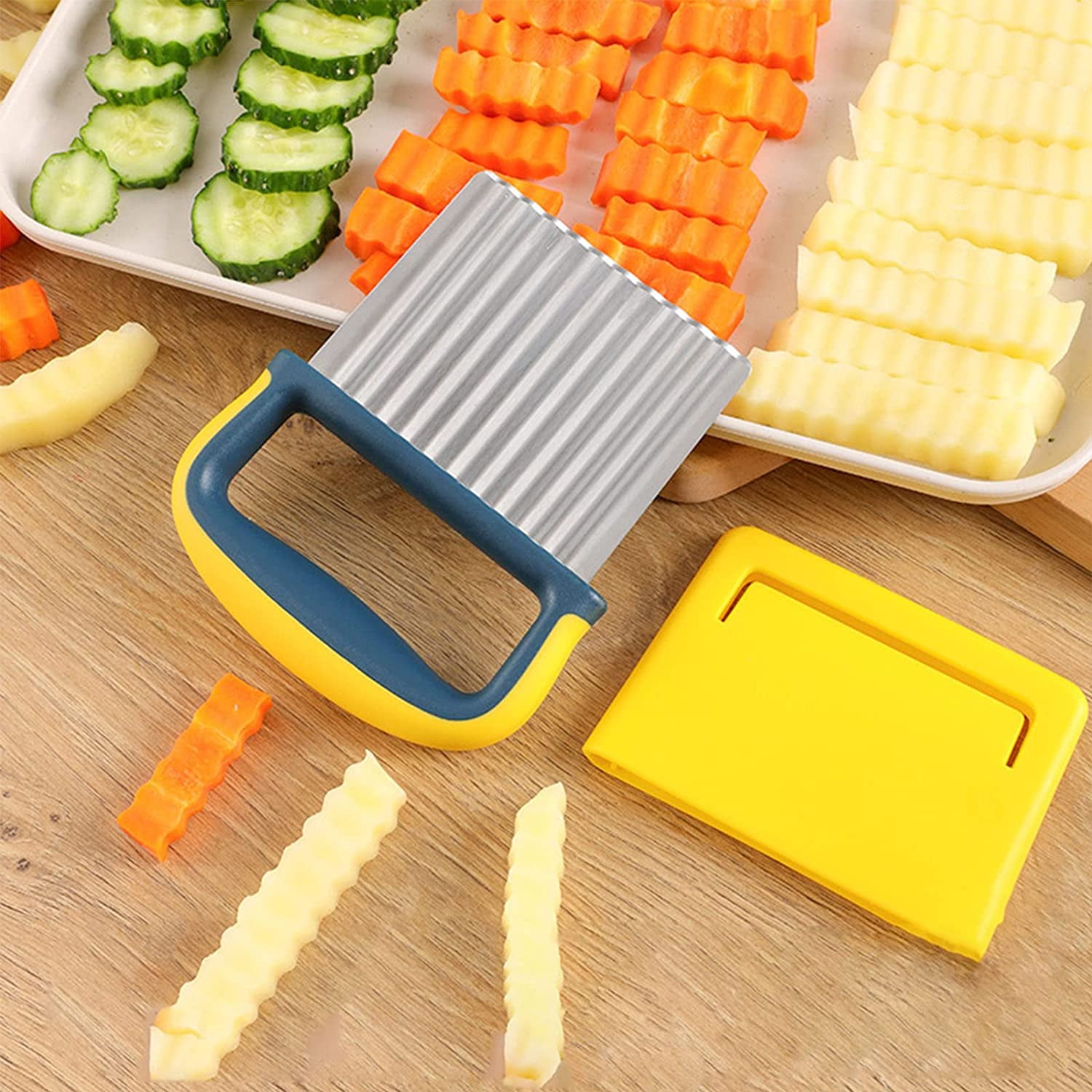 Lame Ondulée Pour Fruits Et Légumes - Vides Pomme & Cuillères à Pomme