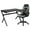 Gray, variant on Flash Furniture Optis Black Gaming Desk and Pink/Black Racing Chair Set with Cup Holder, Headphone Hook & 2 Wire Management Holes