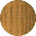 thumbnail image 1 of Ahgly Company Indoor Round Abstract Orange Contemporary Area Rugs, 7' Round, 1 of 1