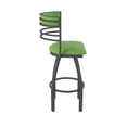 thumbnail image 4 of 860 Hunter 30" Swivel Bar Stool with Pewter Finish and Graph Parrot Seat and Back, 4 of 5