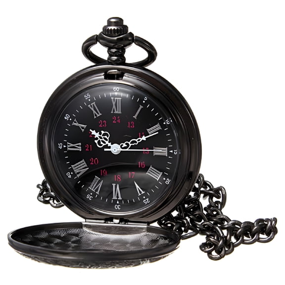 DESIGNICE 2026 New Pocket Watch with Press Button Flip Front Cover Accurate Timekeeping Gift for Watch Enthusiasts for Formal, Casual, Office, Collection, Gift