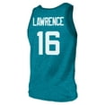 thumbnail image 3 of Men's Majestic Threads Trevor Lawrence Teal Jacksonville Jaguars Tri-Blend Player Name & Number Tank Top, 3 of 3